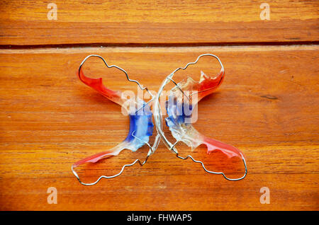 Colorful Dental Braces or Retainer, Clay Human Gums Model Stock Image -  Image of mouth, care: 116941465