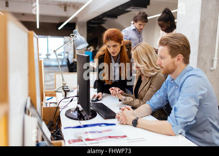 Lifestyle of businesspeople in modern office Stock Photo
