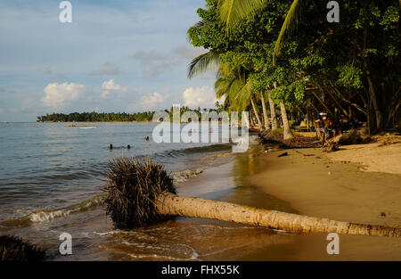 Barra Grande beach in Camamu Bay - Peninsula de Marau Stock Photo