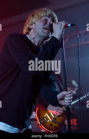 Southampton, UK. 25th February, 2016. The Charlatans playing to a sold out gig at Southampton Engine Rooms 25/02/26 Credit:  James Houlbrook/Alamy Live News Stock Photo