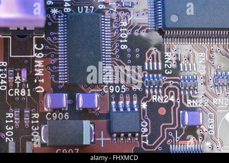 Violet Computer Interface violet abstract computer processors background Stock Photo - Alamy