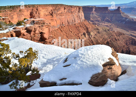 Views of Canyonlands National Park from Dead Horse Point State Park near Moab, Utah Stock Photo