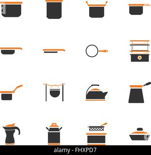 dishes web icons for user interface design Stock Vector