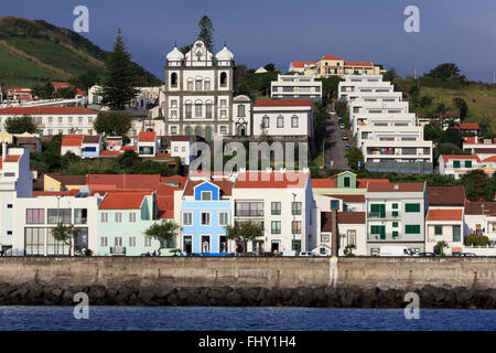 Port of Horta, Faial Island, Azores, Portugal, Europe Stock Photo