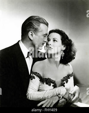 The actress Hedy Lamarr and John Loder in Dishonored Lady movie, USA 1947 Stock Photo