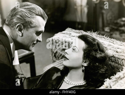 The actress Hedy Lamarr and John Loder in Dishonored Lady movie, USA 1947 Stock Photo