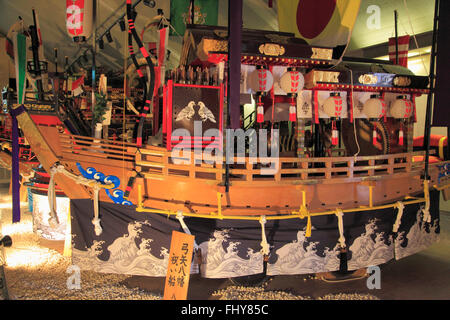 Japan, Nagasaki, Performing Arts Museum, float used in Kunchi Matsuri festival, Stock Photo