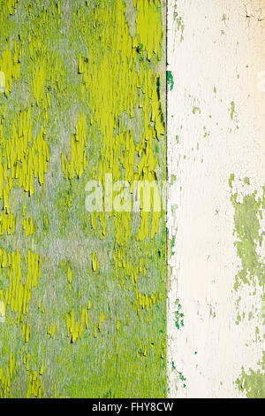 Peeling paint on fishing/workshop hut in Le Chateau d'Oleron,  Ile d'Oleron Stock Photo