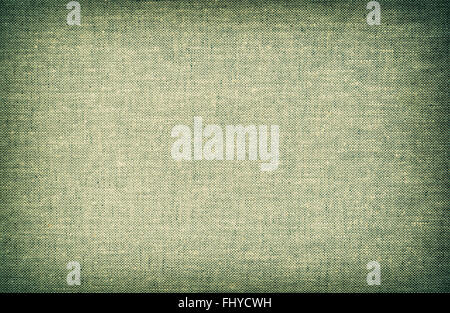 Textile background. Old linen canvas with vignette Stock Photo