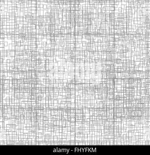 Microchip. Line art. Gray lines on the white backdrop. Digital background vector pattern print. Stock Vector