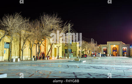 Ahmadi street in Shiraz at night, Iran Stock Photo