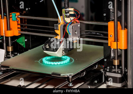 3D printer printing Stock Photo