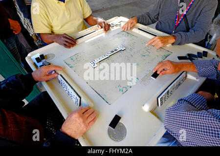 Domino Park Calle Ocho Little Havana The Cuban American distric  Miami Florida FL Stock Photo