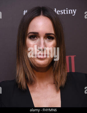 West Hollywood, California, USA. 26th Feb, 2016. Louise Roe arrives for the SK-II #ChangeDestiny Forum-Photocall at the Andaz Hotel. Credit:  Lisa O'Connor/ZUMA Wire/Alamy Live News Stock Photo