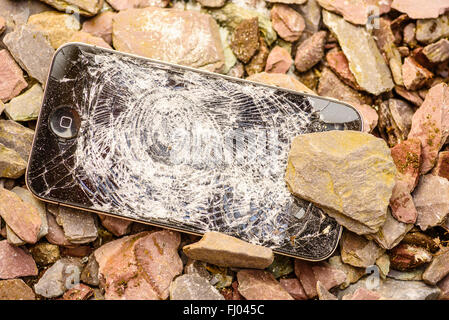 Broken iPhone Stock Photo