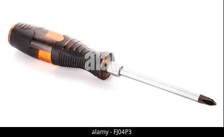 black screwdriver  isolated Stock Photo