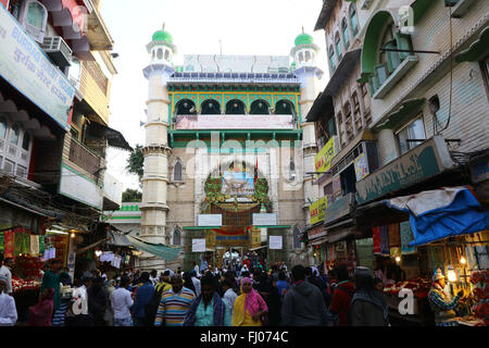 13 Feb 2016. Nizam Gate at Dargah, Tomb of Sufi saint Hazrat Khwaja Gharib Nawaz in Ajmer in Rajasthan India. Stock Photo