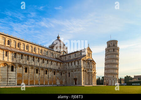 piazza dei miracoli view in pisa Stock Photo