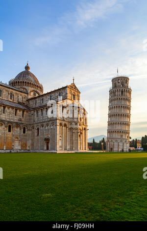 piazza dei miracoli view in pisa Stock Photo