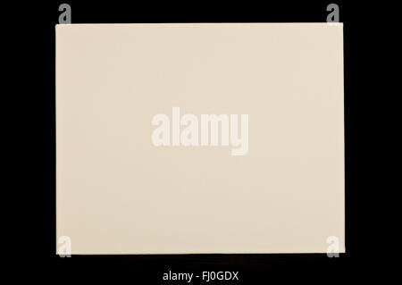 Blank Artist's Canvas On Black Stock Photo