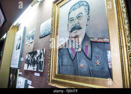 One of the halls at Joseph Stalin Museum in Gori town, Georgia Stock Photo