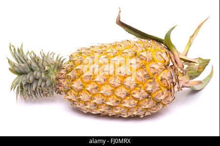 ripe whole pineapple isolated on white background Stock Photo