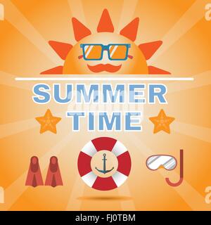 flyer template for summer time holidays Stock Vector Image & Art - Alamy