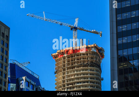 Construction site in Downtown Vancouver, BC, Canada Stock Photo
