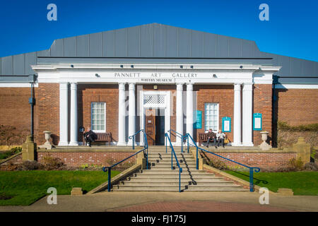 Whitby museum and Pannett Art Gallery in Pannett park Whitby North Yorkshire UK in Spring sunshine Stock Photo