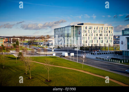 HQ Greater Manchester Police headquarters, Central Park, Newton Heath, Manchester, England, UK.  building, enforcement, headquar Stock Photo