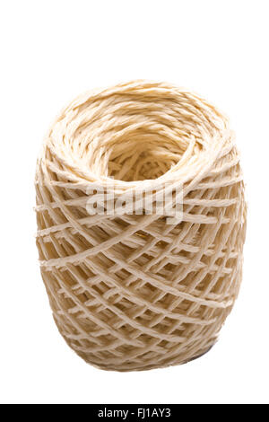 cardboard parcel parcel tied with string isolated on white background ...