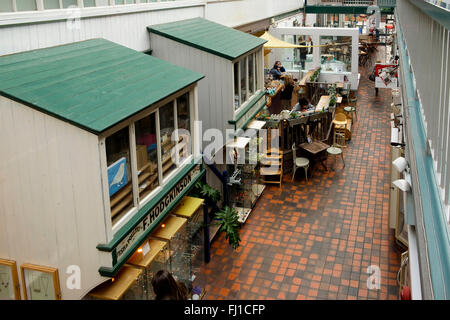 Manchester, UK - 16 February 2016: Interior of the Manchester Craft and Design Centre in the Northern Quarter Stock Photo