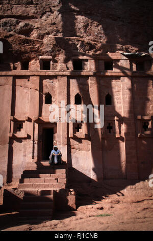 Rock-Hewn Churches, Lalibela , Ethiopia - UNESCO Stock Photo