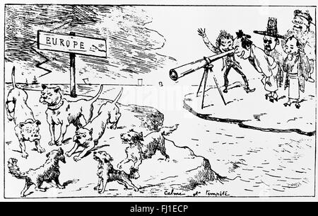 Caricature of Georges Ferdinand Bigot (1860-1927) Stock Photo