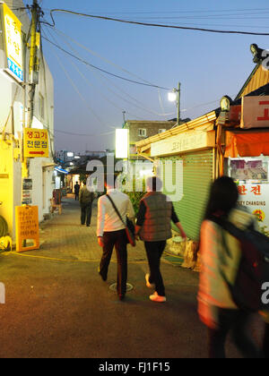 Alley in seoul Stock Photo