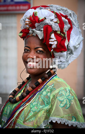 Woman from Salvador de Bahia, Brazil Stock Photo