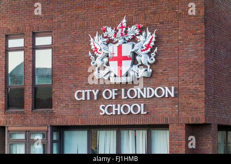 City of London School, logo with crest, London, England, United Stock ...