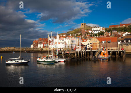 Whitby Harbour, North Yorkshire, England, U.K. Stock Photo