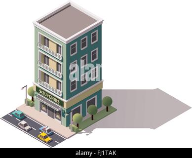 Vector isometric souvenir gift shop Stock Vector Image & Art - Alamy