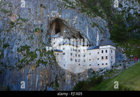 Predjama Castle (Predjamski Grad) - Renaissance castle built within the Postojna Cave mouth in Slovenia Stock Photo