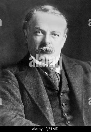 David Lloyd George, liberal politician who was British Prime Minister during and immediately after the First World War. Photo by Bain News Service, date unknown. Stock Photo