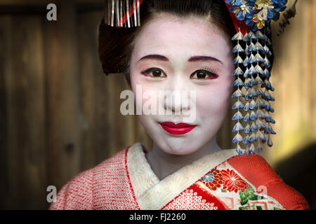 Geisha / Maiko in Kyoto , Japan Stock Photo