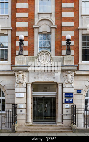 National Union of Teachers headquarters at Hamilton House, Mabledon Place, Kings Cross, London, England, UK Stock Photo