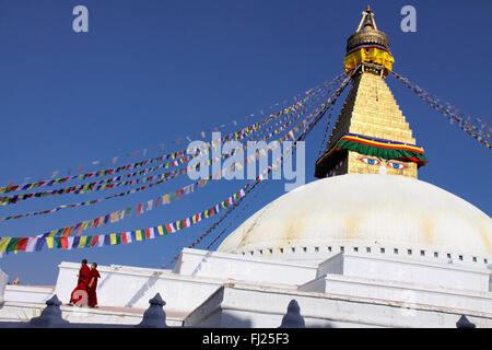 Boudhanath stupa, Katmandu valley Stock Photo