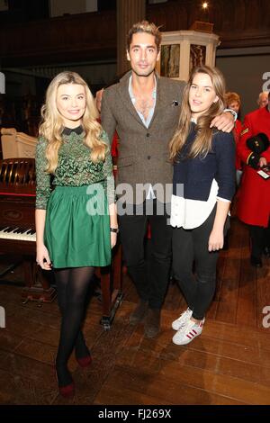 Guests attend Celebration of Chelsea Gala  Featuring: Georgia Toffolo, Hugo Taylor, Millie Wilkinson Where: London, United Kingdom When: 28 Jan 2016 Stock Photo