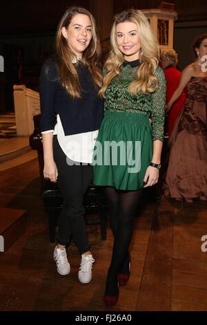 Guests attend Celebration of Chelsea Gala  Featuring: Millie Wilkinson, Georgia Toffolo Where: London, United Kingdom When: 28 Jan 2016 Stock Photo