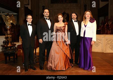 Guests attend Celebration of Chelsea Gala  Featuring: James Ioelu, Melinda Hughes, Tasmin Dalley Where: London, United Kingdom When: 28 Jan 2016 Stock Photo