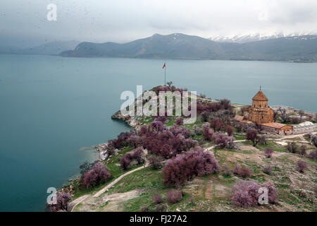Akdamar Island, Lake Van Turkey Stock Photo