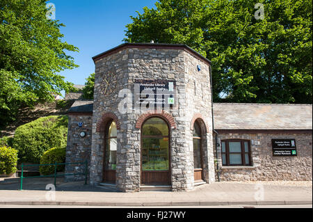 Stone built Pembroke library, South Wales Stock Photo