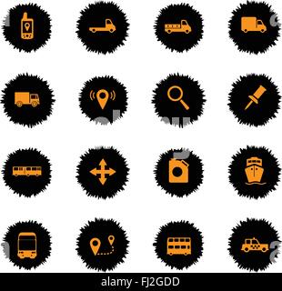 Navigation simply icons Stock Vector